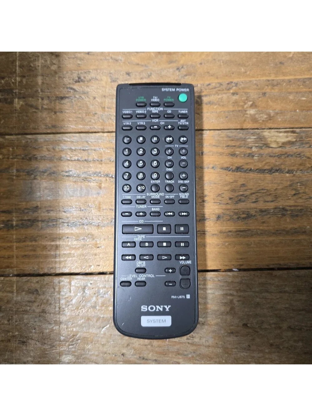 SONY RM-U675 AUDIO RECEIVER REMOTE TESTED